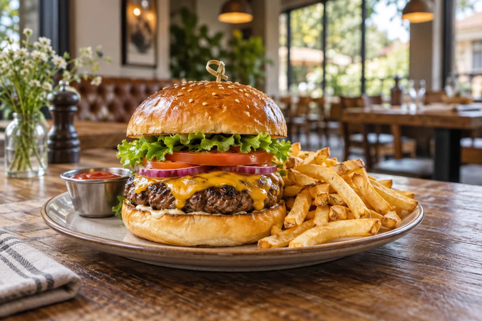 restaurant de hamburgers — Enjoy’s Burger